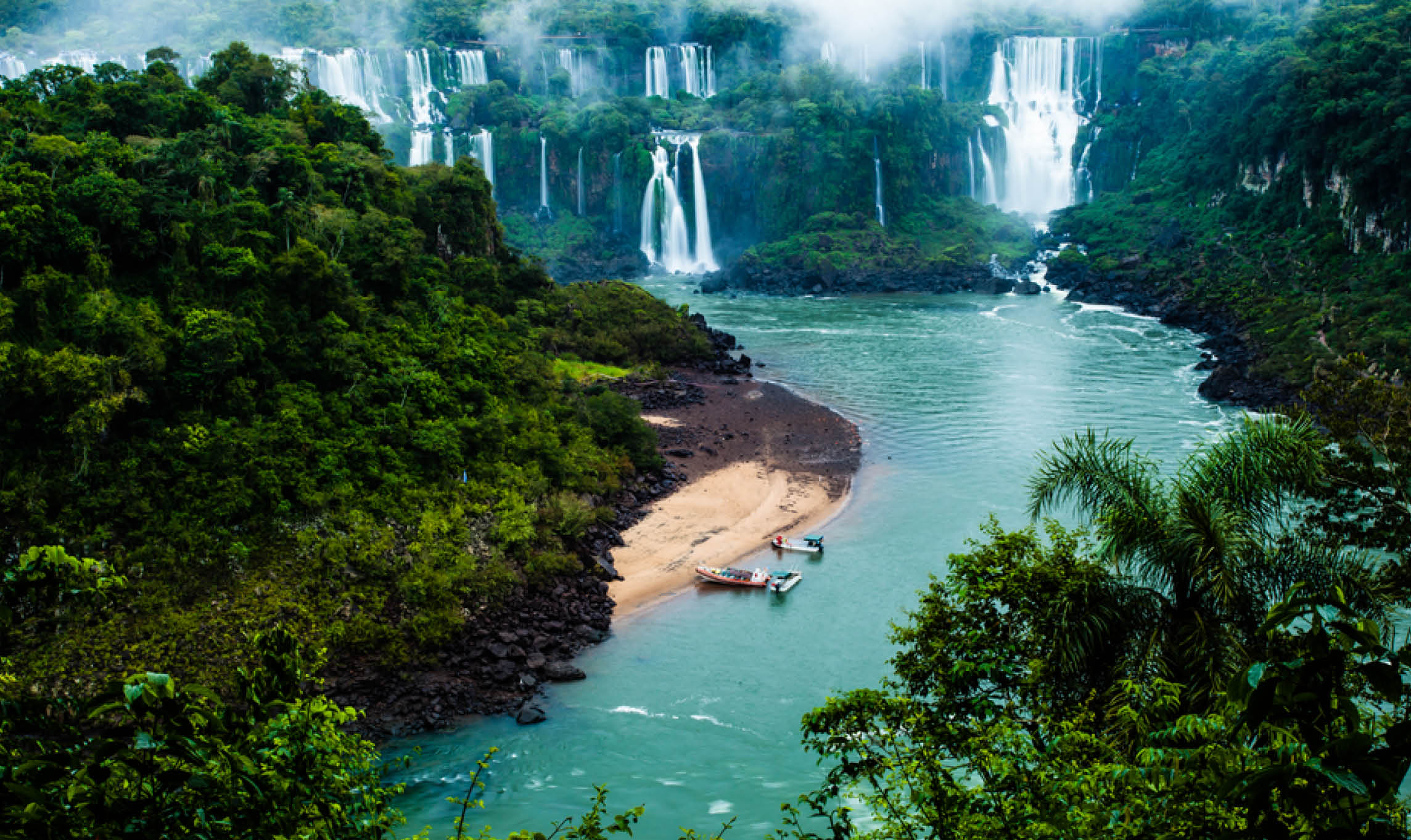 Glaciers of the Chilean Fjords with Iguazu Falls 