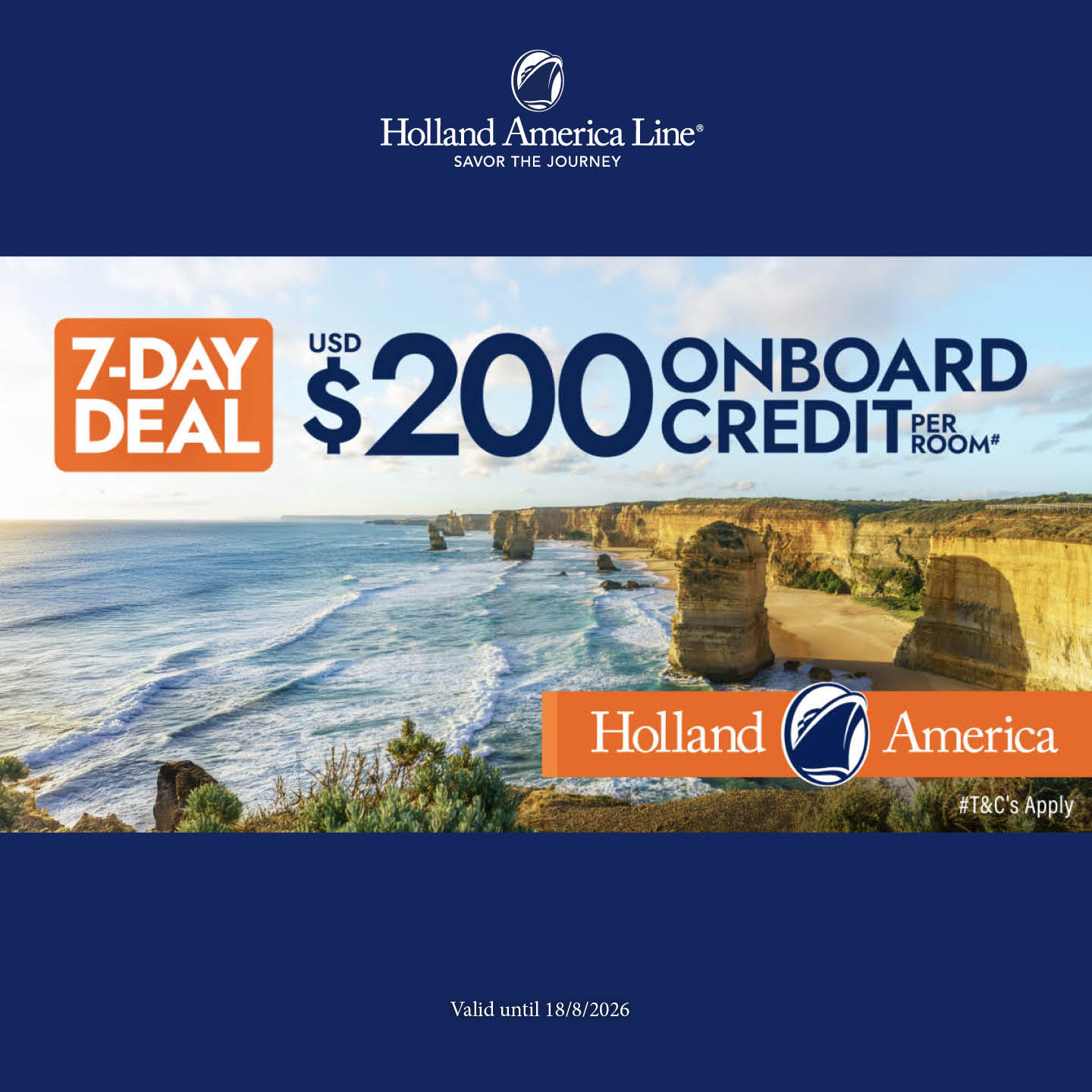 Holland America Deals